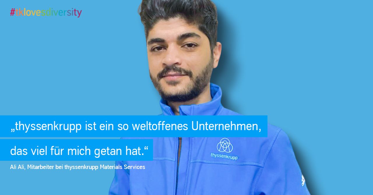 Ali Ali Ausbildung bei thyssenkrupp Materials Services